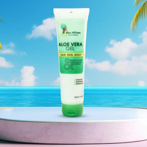 رو افريكان جل الصبار الطبيعي للبشرة و الشعر 125 مل - Raw Africa